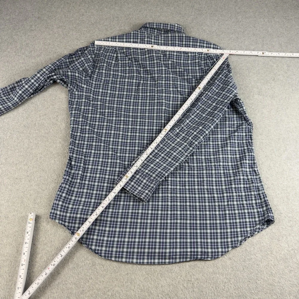 Polo Ralph Lauren Classic Fit Plaid Button Down Shirt Purple Blue LG Cotton NOTE